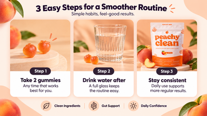 Peachy Clean™ Pre+Probiotic Fibre Gummies